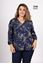 Picture of CURVY GIRL ELEGANT BLOUSE WITH GOLD LEAF